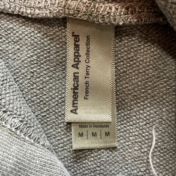 American Apparel French terry short sleeved hoodie - Picture 4 of 5